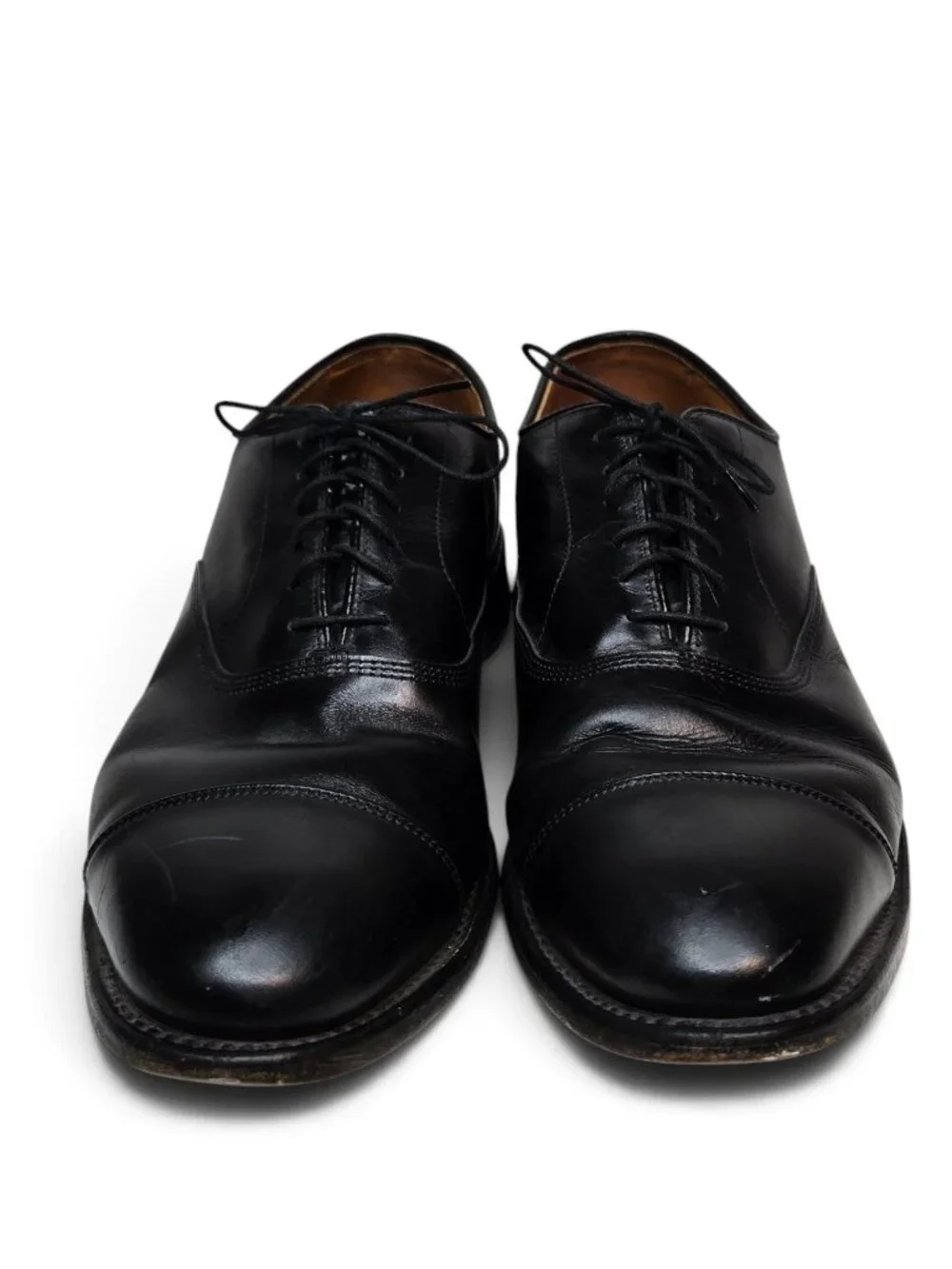 Allen Edmonds Park Avenue Dress Shoes Cap Toe Black Leather Office Dressy 10
